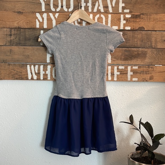 Navy and Gray Dress - Picture 4 of 7